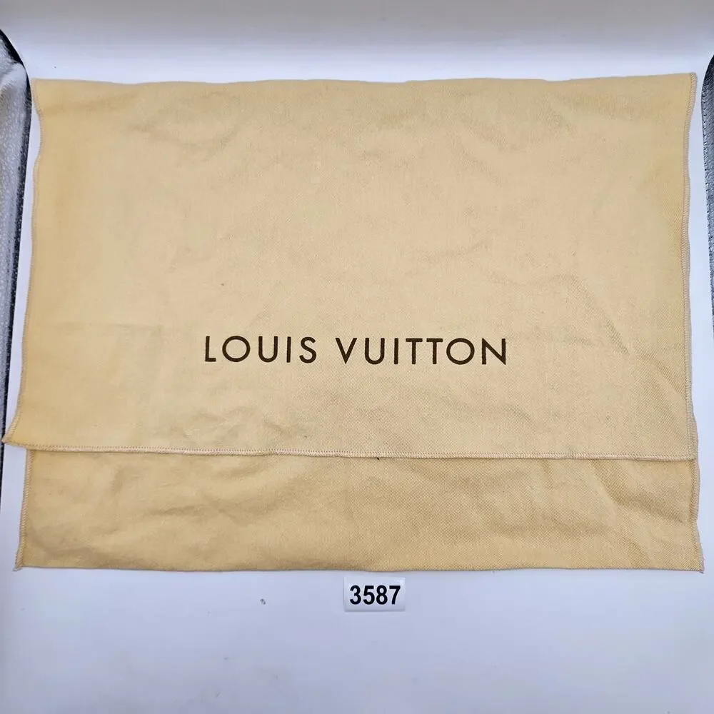 LOUIS VUITTON LARGE BEIGE DUST BAG STORAGE COVER POUCH AUTHENTIC LV
